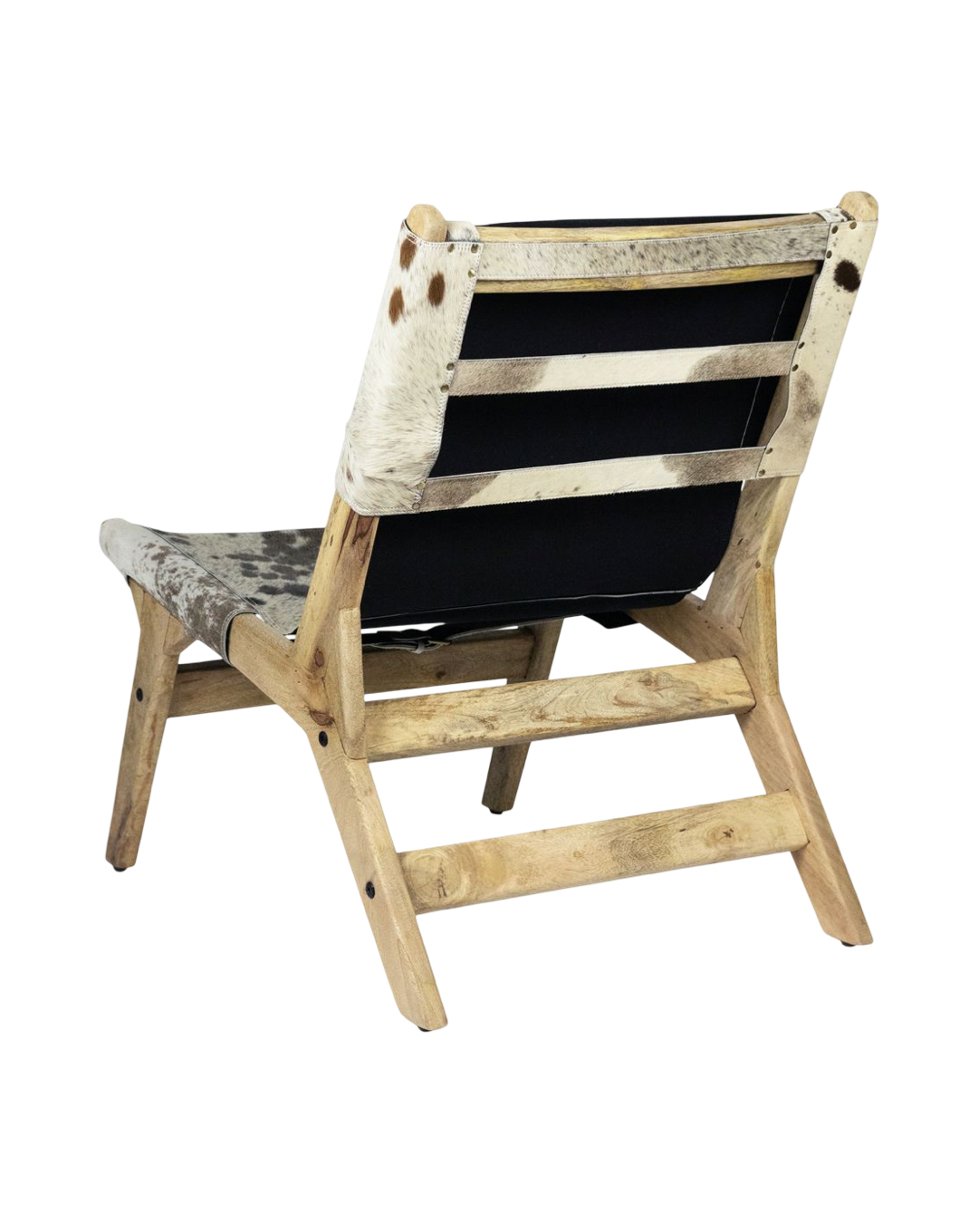 Chair relax cowhide brown/white