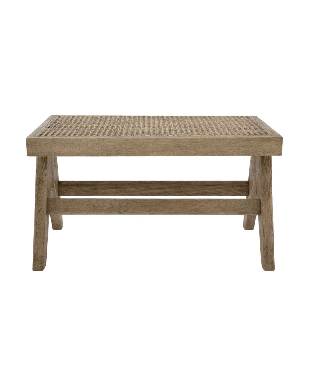 Flamant BRUNO, bench, oak and reed