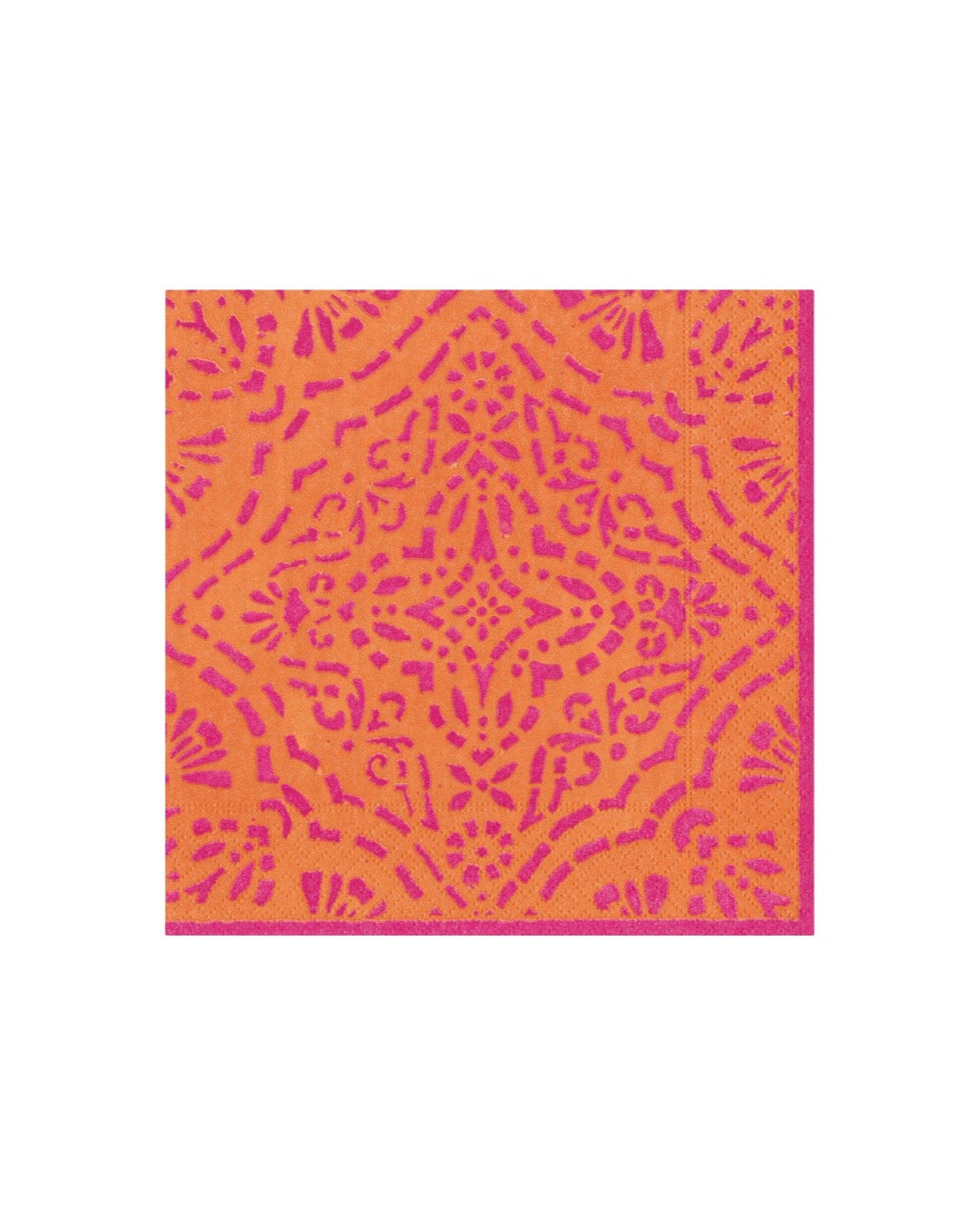 Caspari Annika Luncheon Napkins in Orange