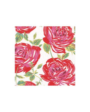 Caspari Bella Rosa Paper Luncheon Napkins in Red