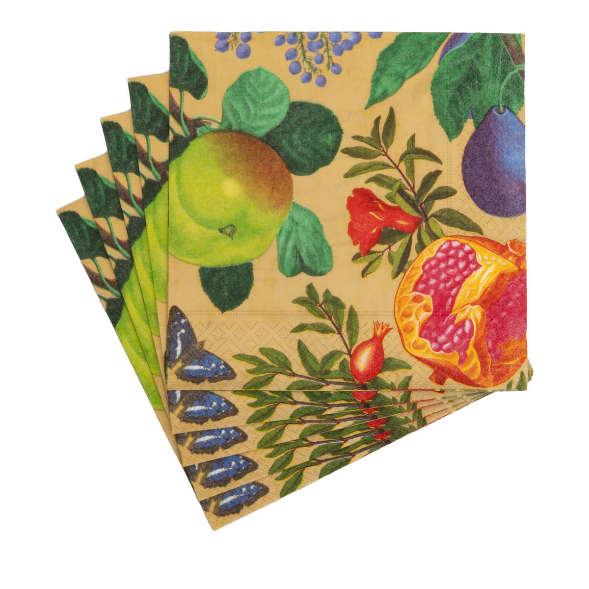 Caspari Royal Orchard Gold 2 Luncheon Napkins