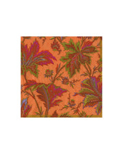 Caspari Paisley Leaves Coral Luncheon Napkins