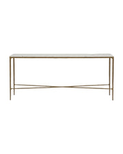 Flamant MARABELLE, console table, metal and marble