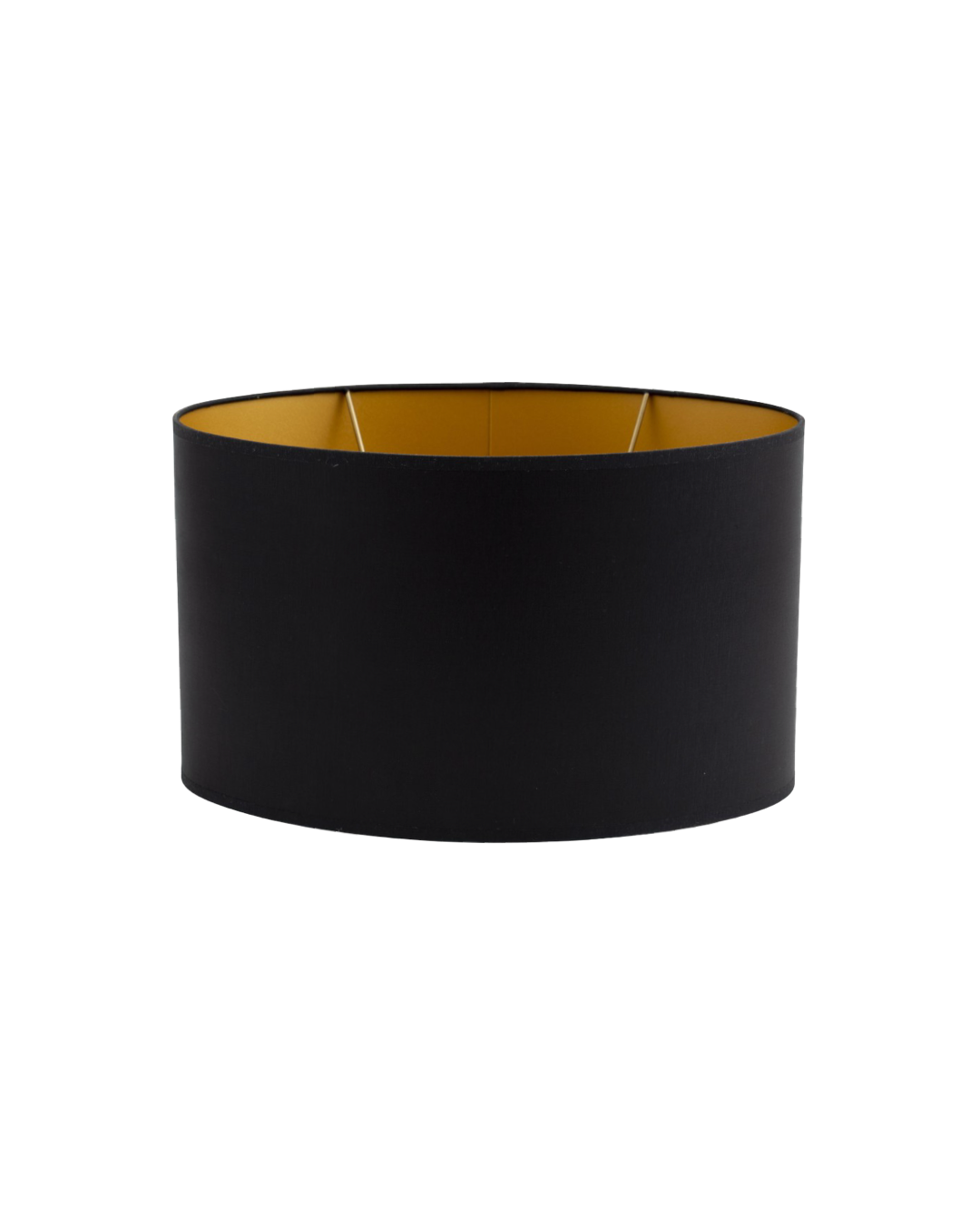 Flamant OVAL, lampshade, black and gold, 30 cm