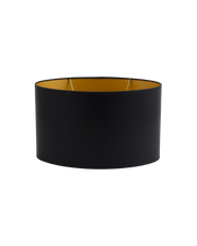 Flamant OVAL, lampshade, black and gold, 30 cm