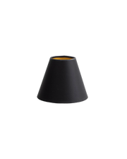 Flamant CLIPS, lampshade, black and gold, 14 cm