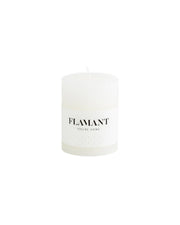 Flamant BETH, candle, colour white, 7x9 cm