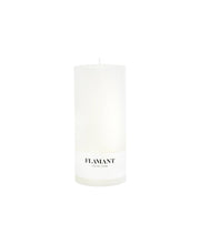 Flamant BETH, candle, colour white, 9x20cm