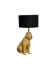 Ceramic Panther Lamp