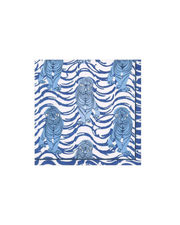 Caspari Napkin Blue Tiger Stripe Luncheon