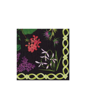 Caspari Napkin Black Mary Delany flower Lunchion
