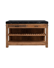 Greta Black marble kitchen counter