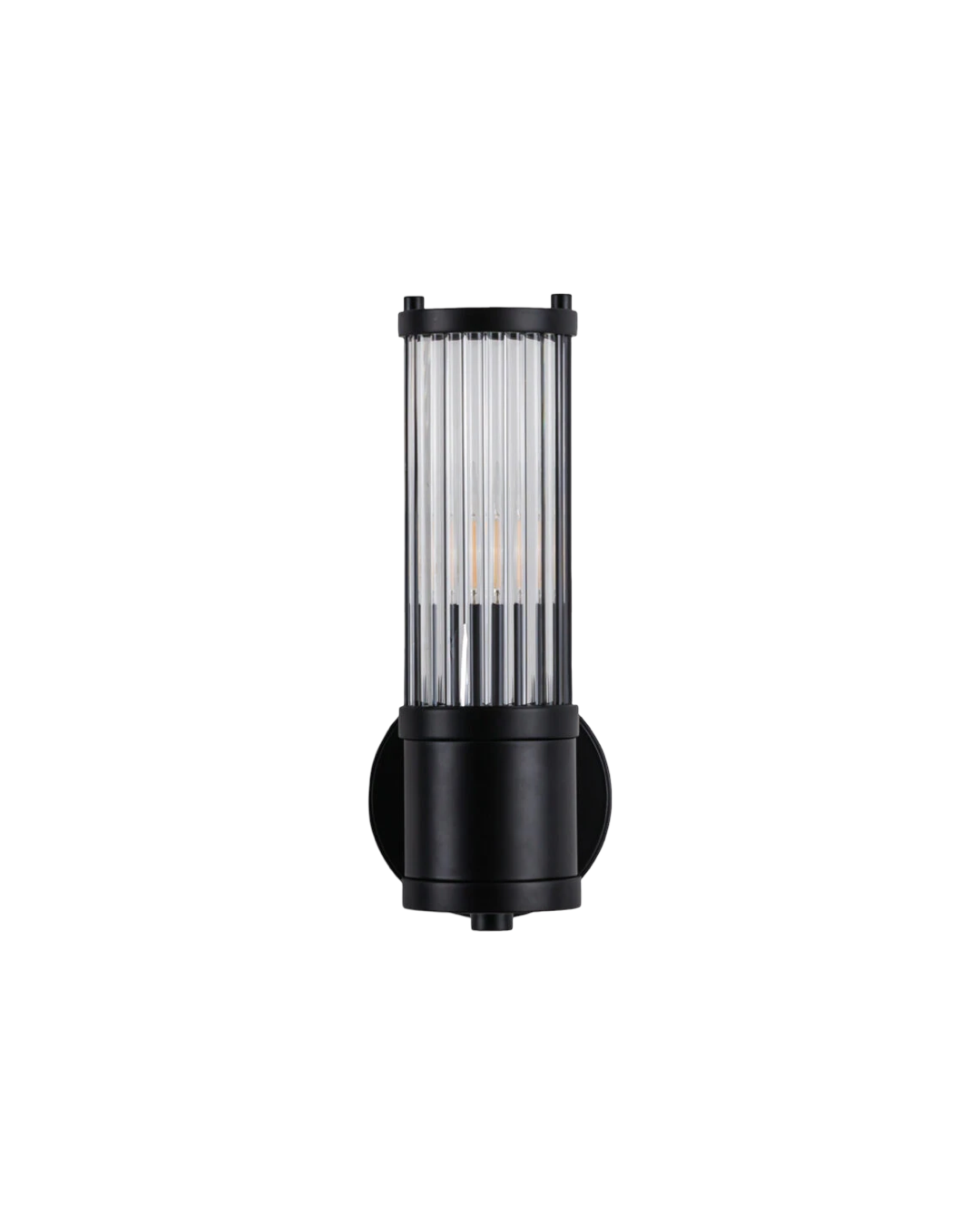 Pure White Line Hendrix Single Wall Lamp Black