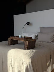 Aquavireo Linen bedspread Natural
