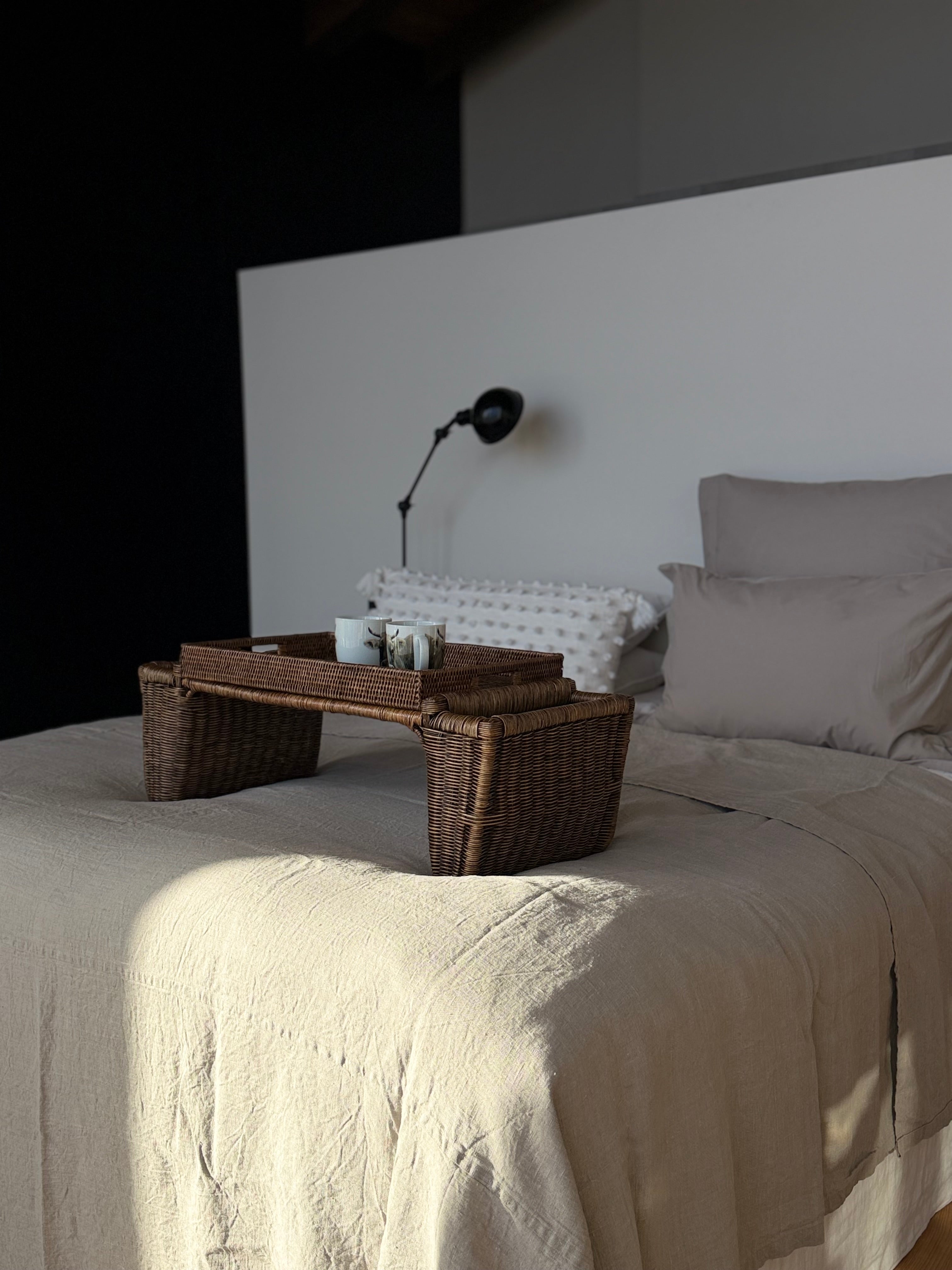 Aquavireo Linen bedspread Natural