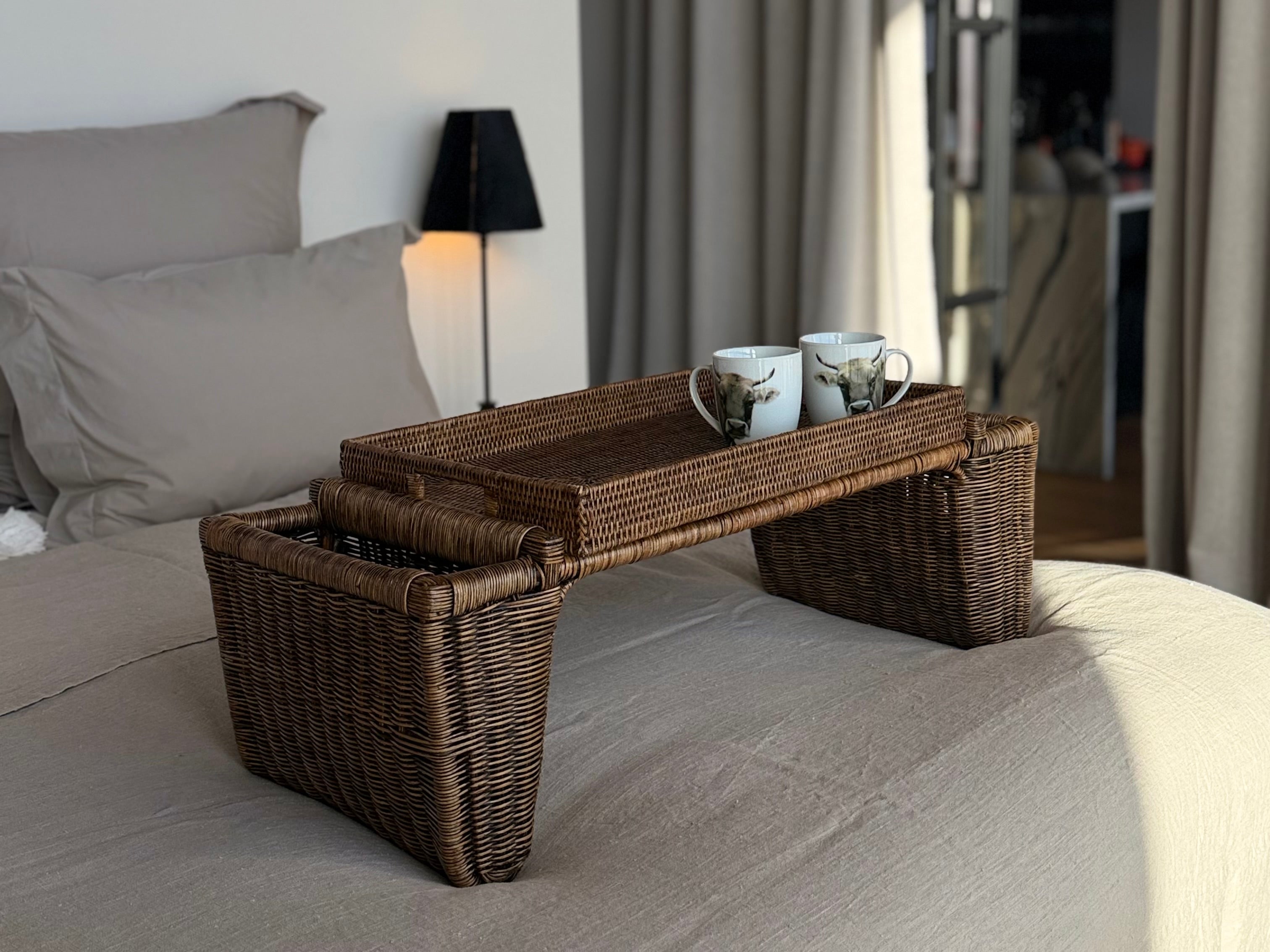 Aquavireo Linen bedspread Natural