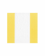 Caspari Bandol Stripe Yellow Cocktail Napkins