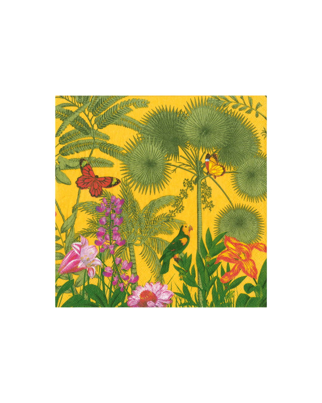 Caspari Napkin Paradise Garden Canary, Luncheon