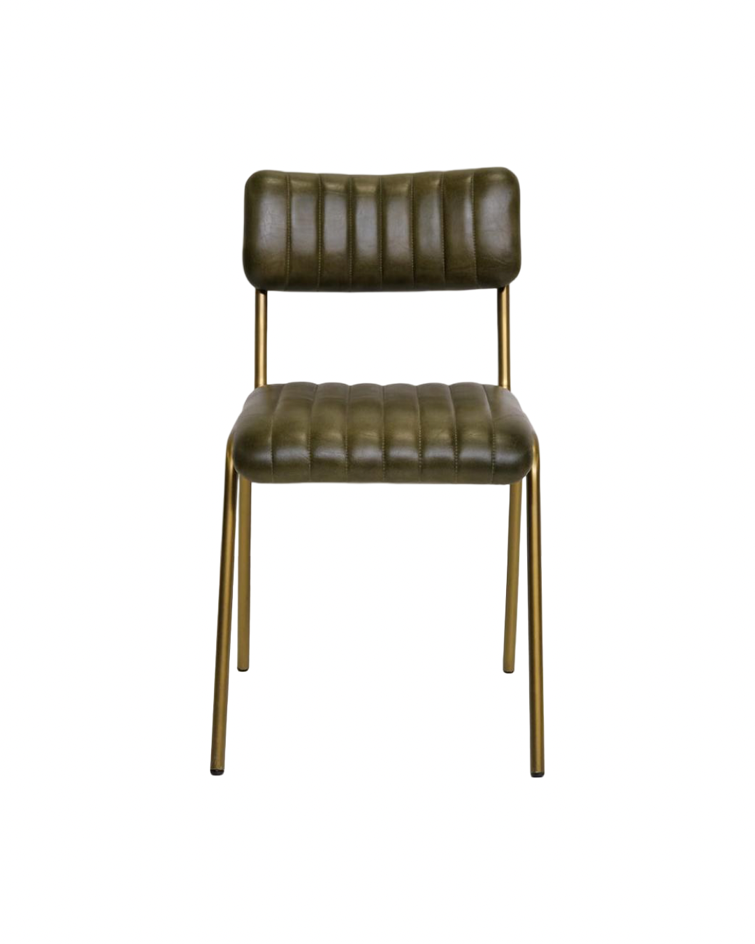Chicago Chair Green Brass