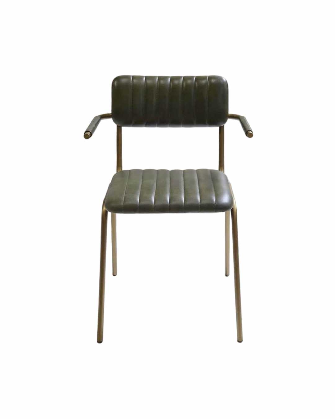 Chicago Armchair Green Brass