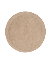Marley round beige wool rug 200 cm