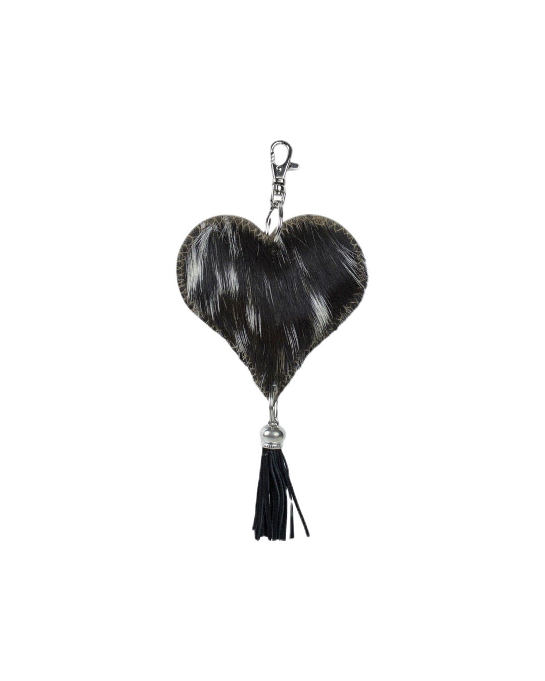 Keychain heart black