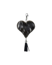 Keychain heart black