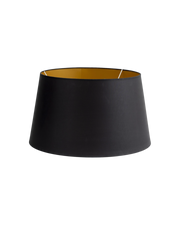 Flamant LINDRO, lampshade, black and gold, 50 cm