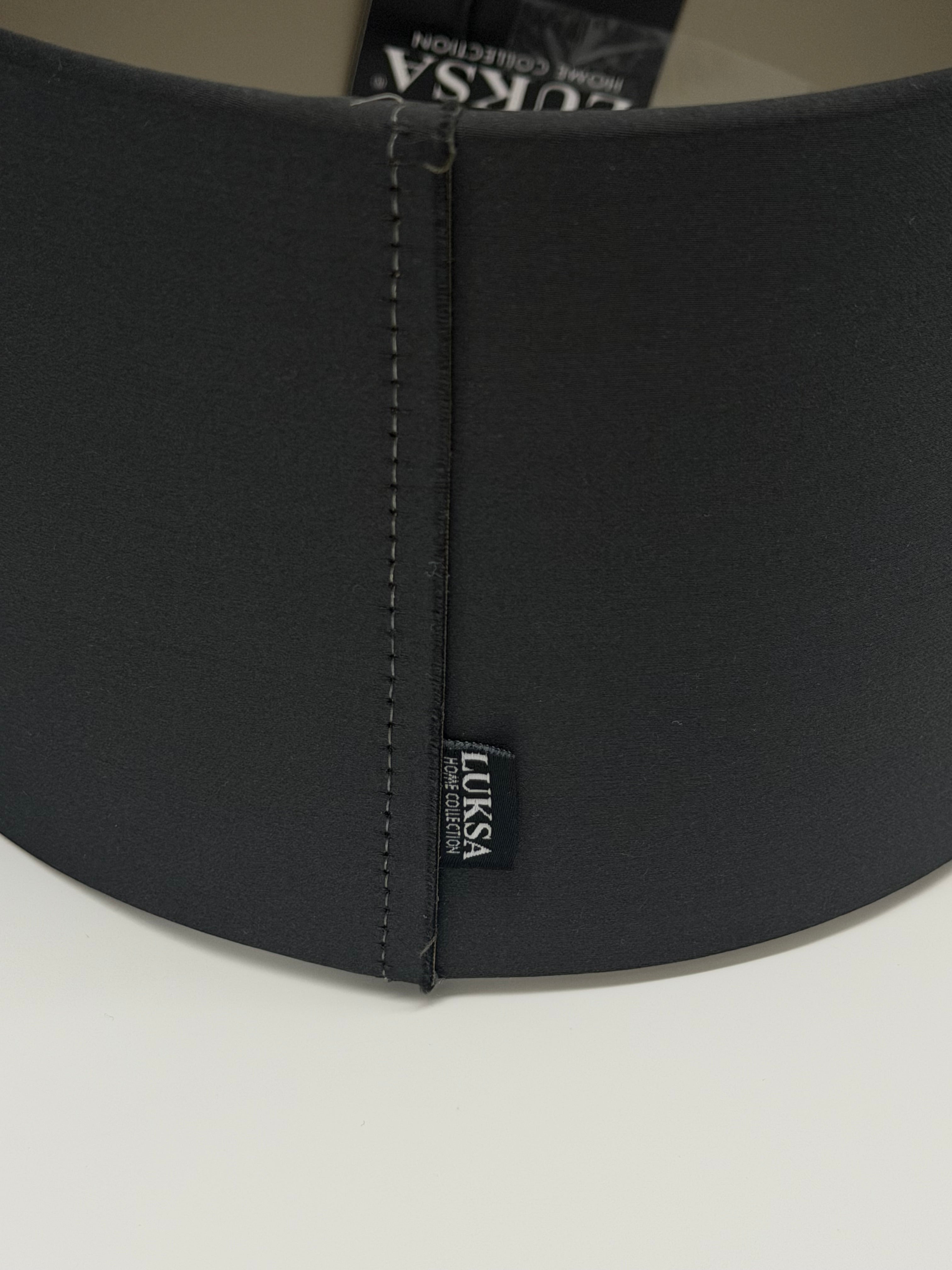 Lampshade, cylinder, black, 20 cm