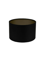 Lampshade, cylinder, black, 20 cm