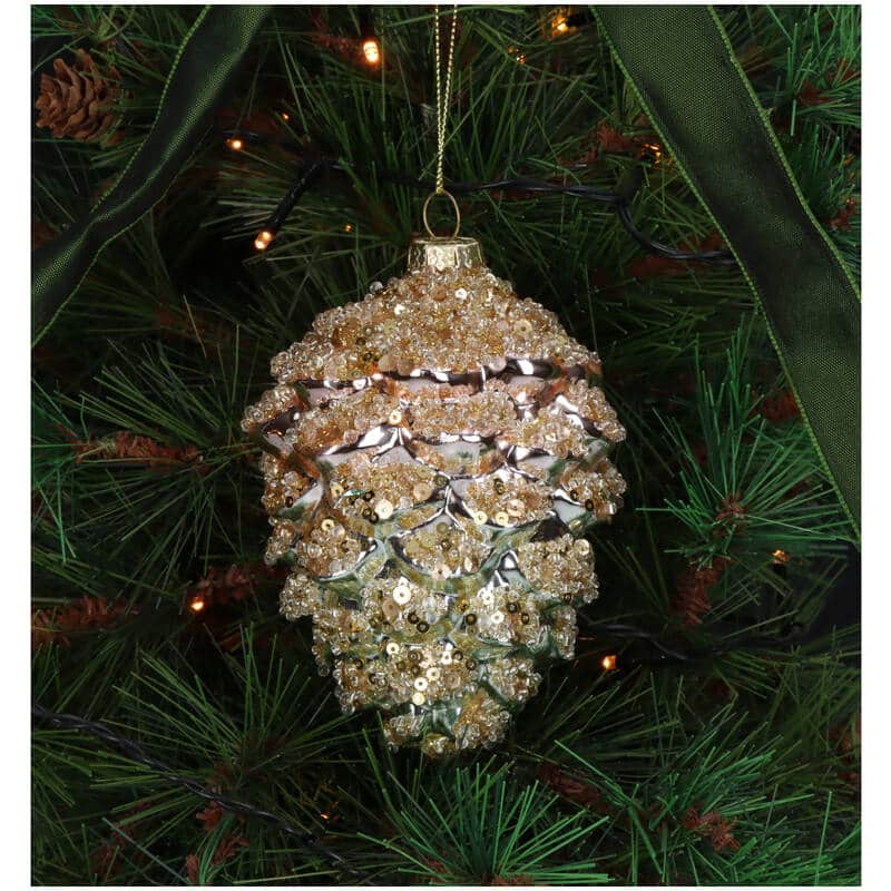 Ornament Pine Cone Gold