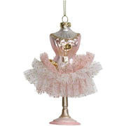 Ornament Buste Glass Pink