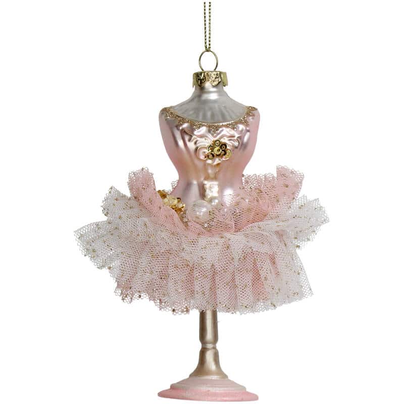 Ornament Buste Glass Pink