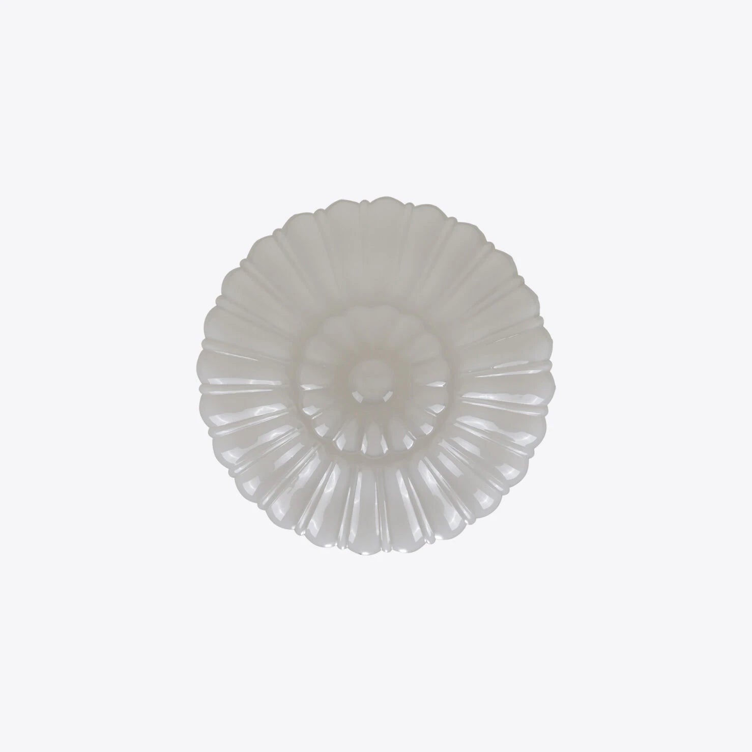Pure White Lines Freya Opaline Pendant Bronze