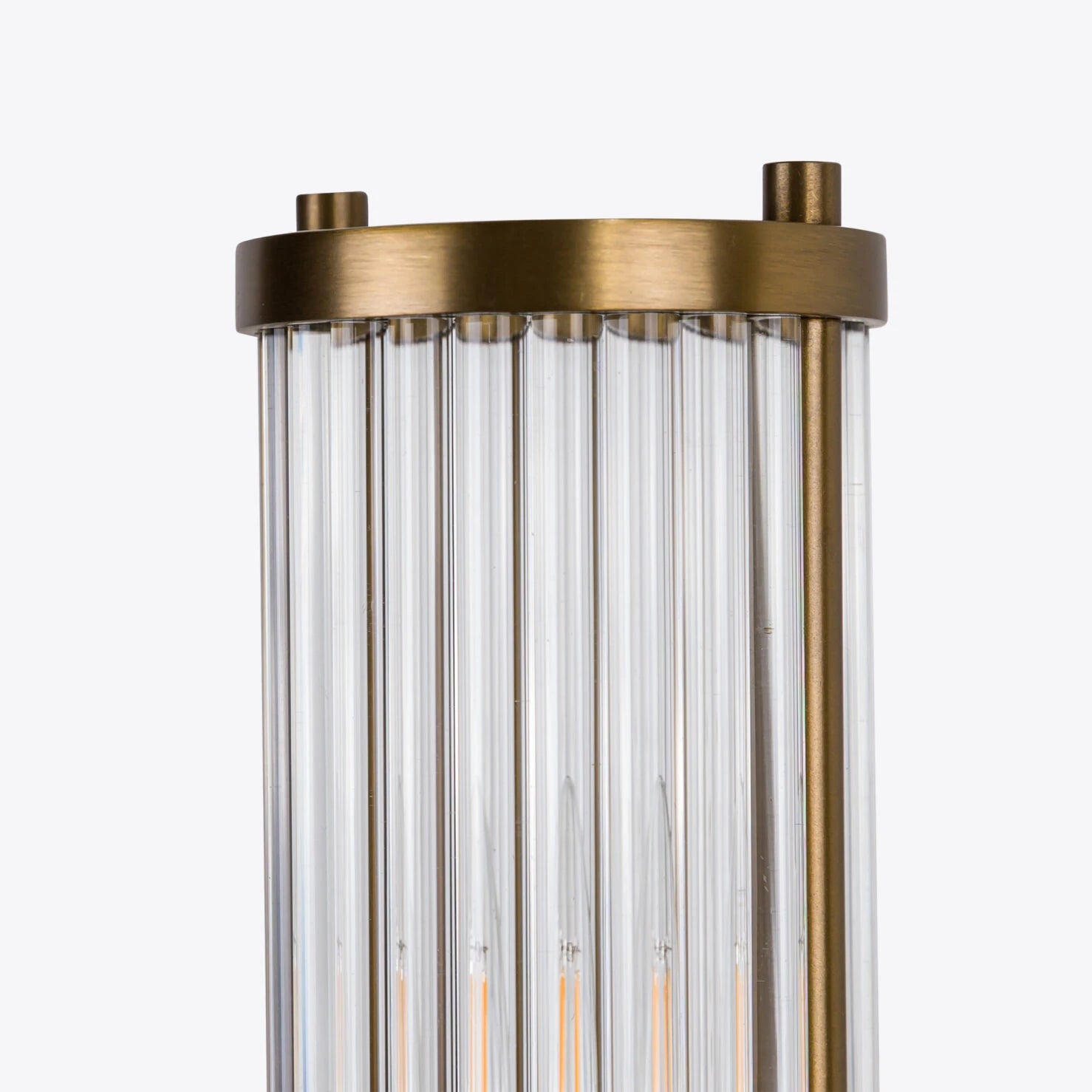 Pure White Line Hendrix Single Wall Lamp Brass