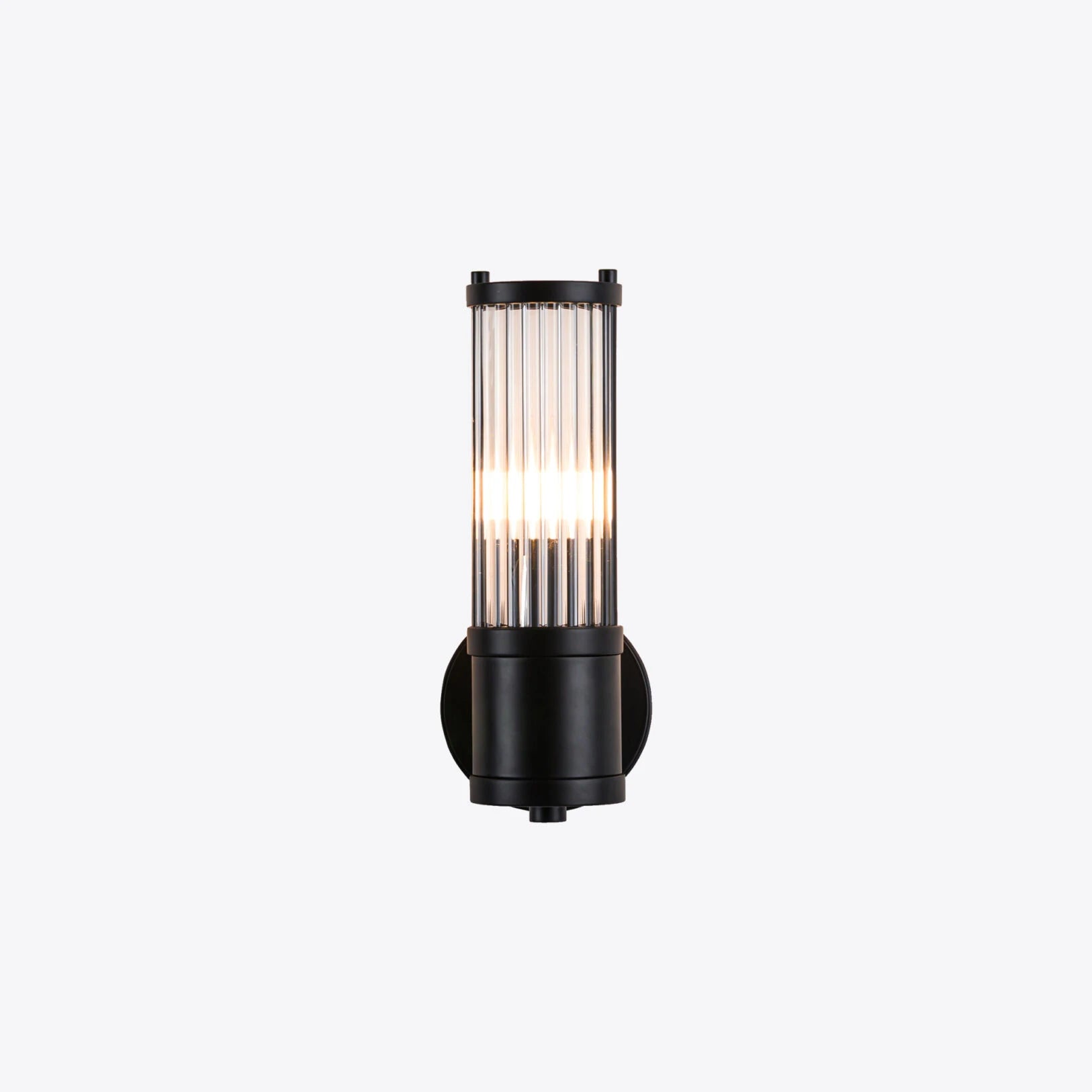 Pure White Line Hendrix Single Wall Lamp Black