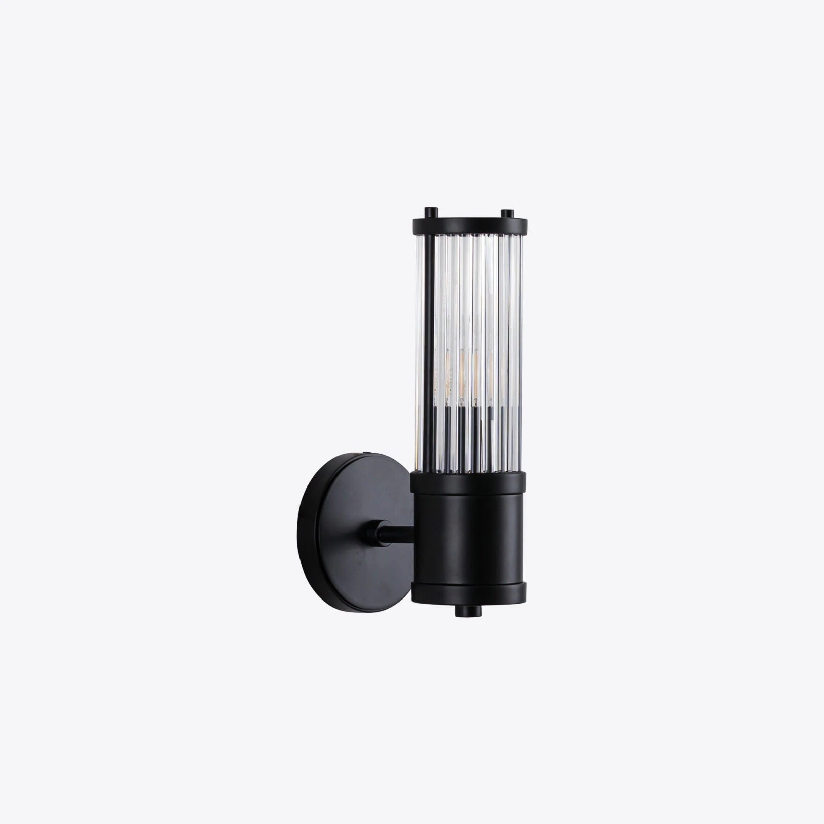 Pure White Line Hendrix Single Wall Lamp Black