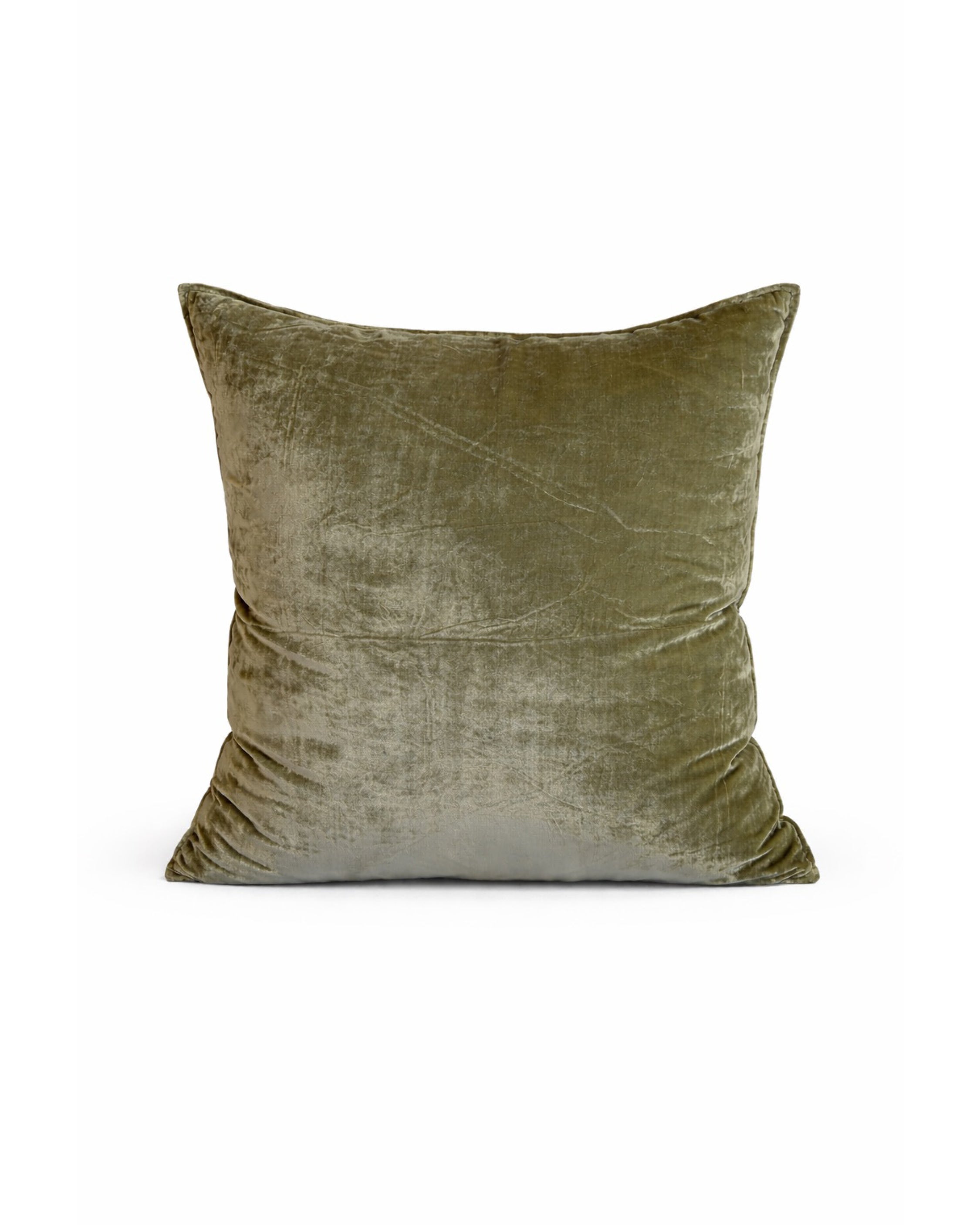 Fabric Copenhagen Silk Velvet Pillow Olive