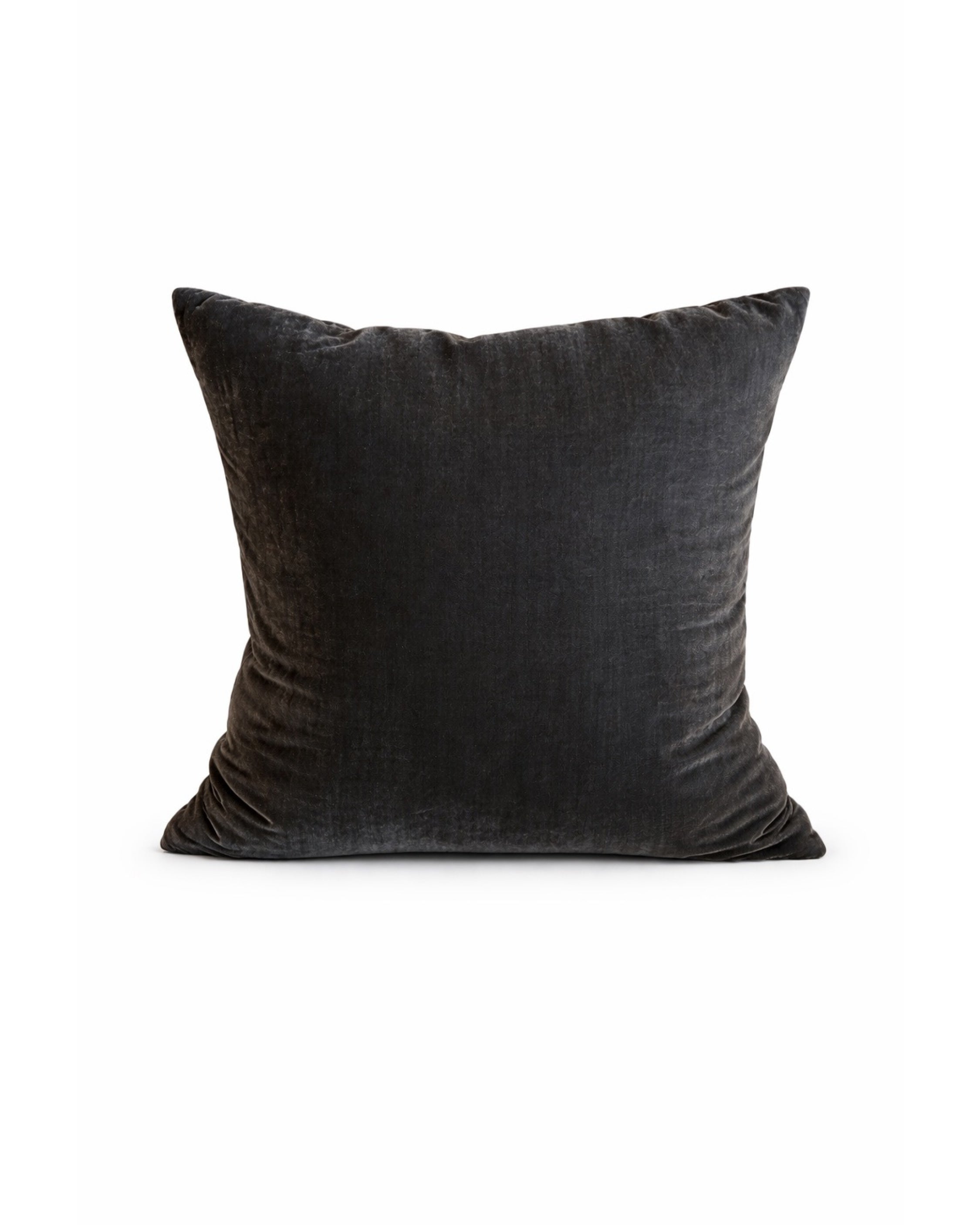 Fabric Copenhagen Silk Velvet Pillow Dark Grey
