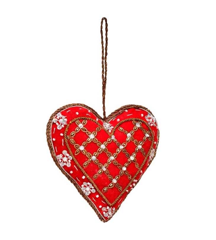 Chehoma Embroidered Hanging Heart