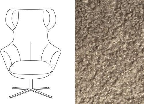 Hopper Swivel Chair Doodle