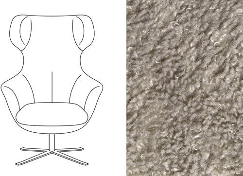 Hopper Swivel Chair Doodle