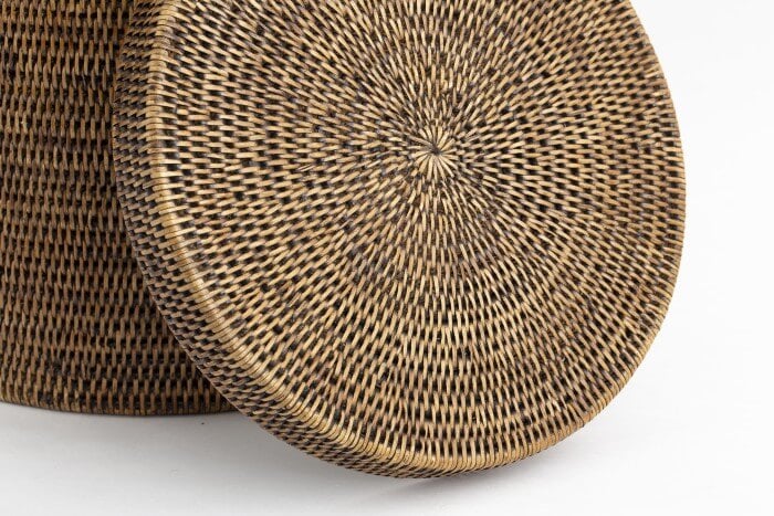 Flamant Togo Linen Basket