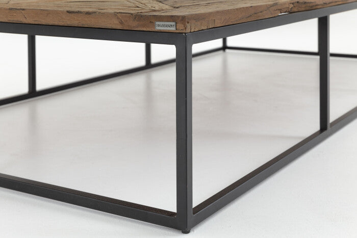 Flamant ARCHY, coffee table, rectangular, wood and metal