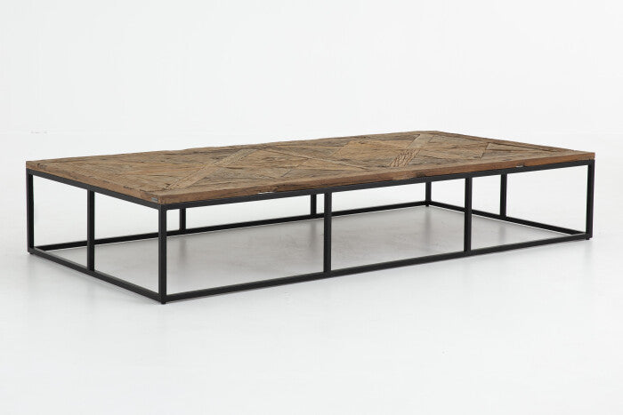 Flamant ARCHY, coffee table, rectangular, wood and metal