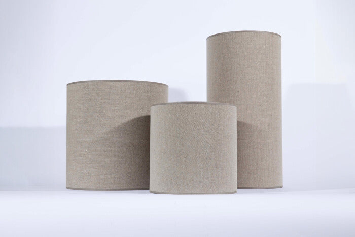 Flamant TINTO, lampshade, natural and silver, 60cm