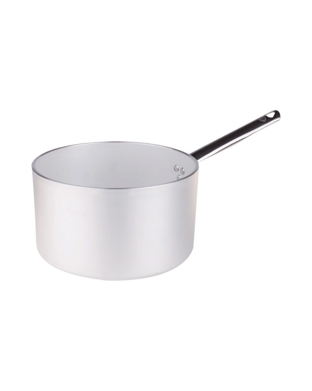 Agnelli pottur úr 5 mm áli með tveimur stálhandfangi - 16 cm