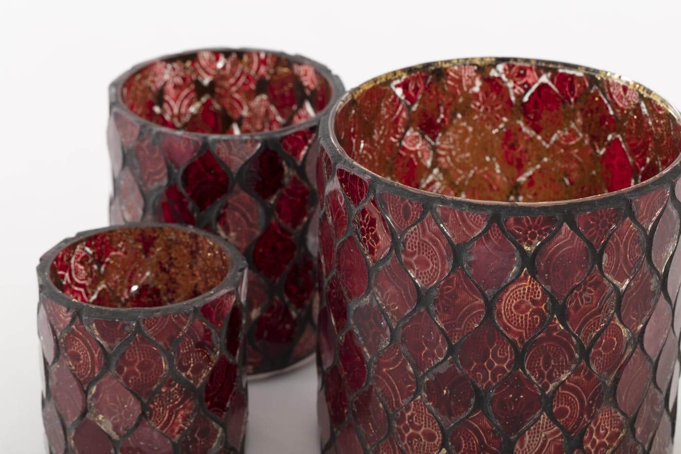 Flamant Tealight Temples red L