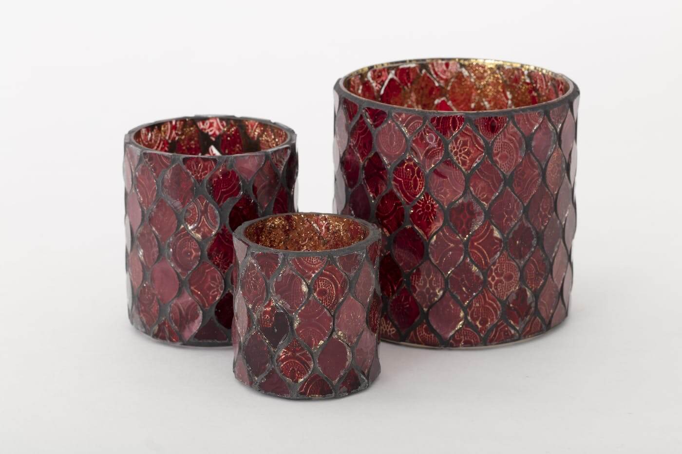 Flamant Tealight Temples red L
