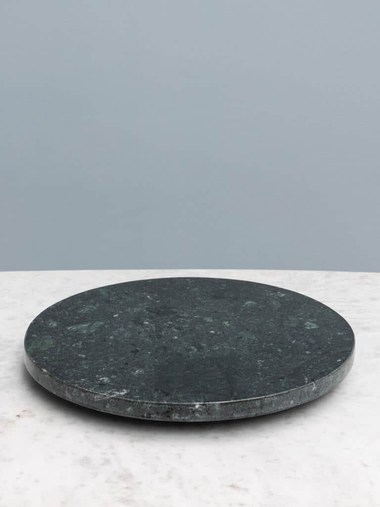 Chehoma Green marble rotating dish